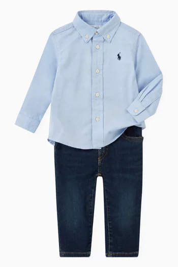 Slim Fit Oxford Shirt in Cotton  