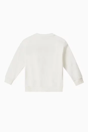 Logo-embroidered Sweatshirt in Cotton