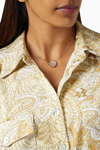 Classic Turath Medium Pendant Necklace in 18kt Rose Gold 