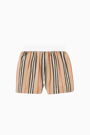 Icon Stripe Shorts in Cotton  