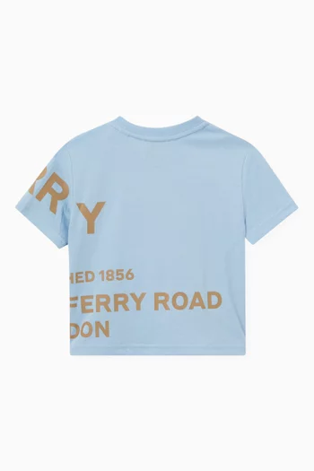 Horseferry Print T-shirt in Cotton   