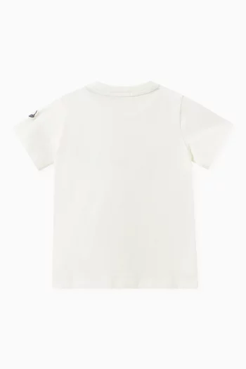 Logo T-shirt in Stretchy Cotton