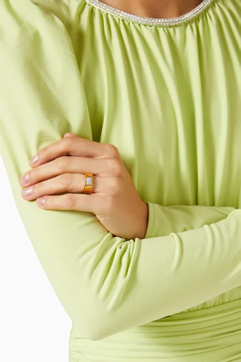 Lady Boss Pinky Ring in 18kt Gold Plating    
