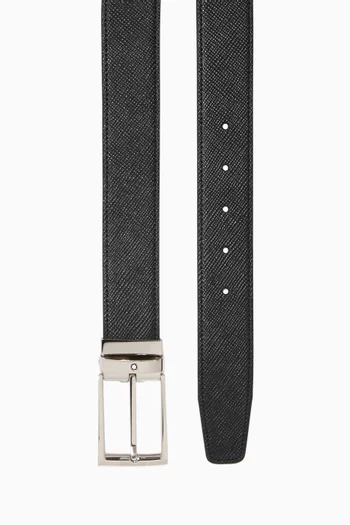 Reversible Belt in Leather, 35mm