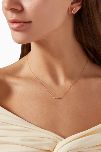 White Tide Necklace in 18kt Gold-plated Sterling Silver       