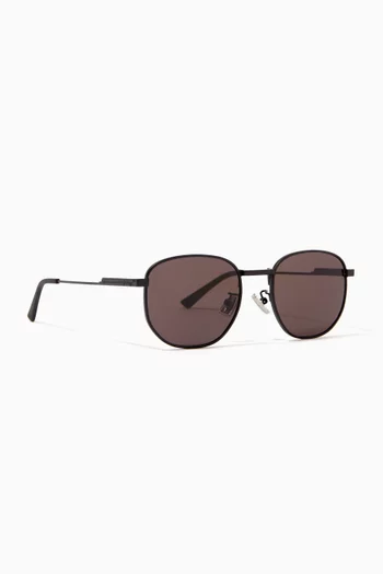 Round Frame Sunglasses in Metal 