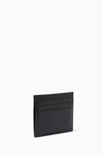 Cash Cardholder with Split in Grained Leather      