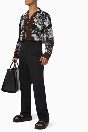 Daisyland Pyjama Shirt in Silk