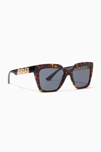 Square Frame Sunglasses in Acetate  