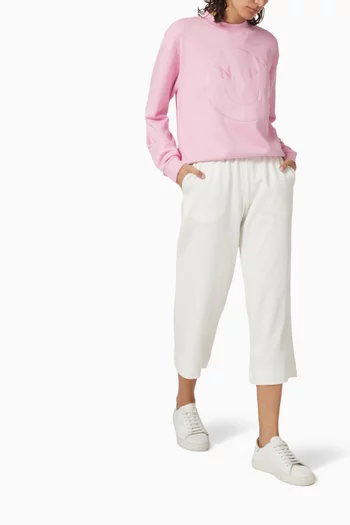 Payton Culotte Sweatpants in Cotton Fleece