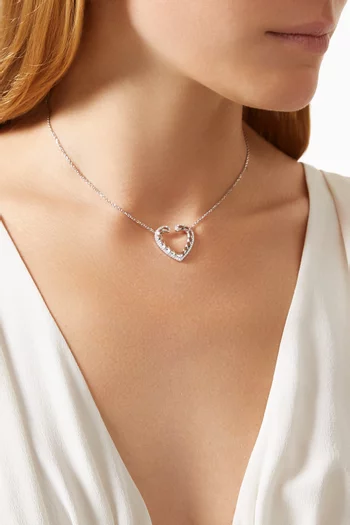 Aloria Diamond Pendant Necklace in 18kt White Gold