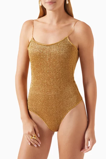 Lumiére Maillot Swimsuit in Lurex