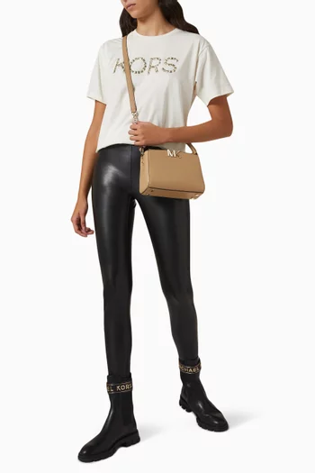 Stretch Leggings in Faux Leather 