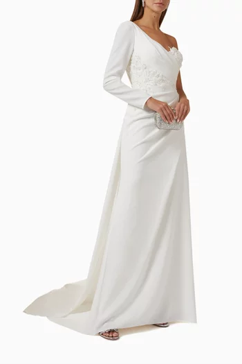 Kufra Wedding Dress in Eco Crepe