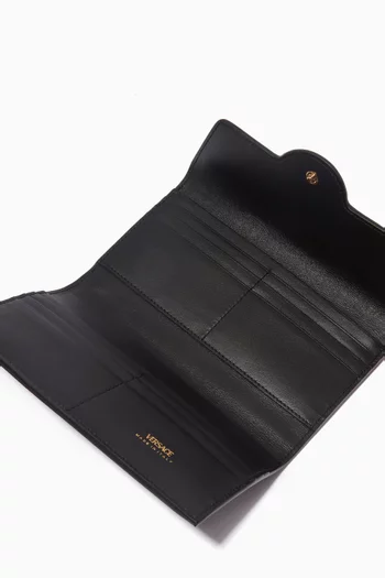 La Medusa Long Wallet in Leather
