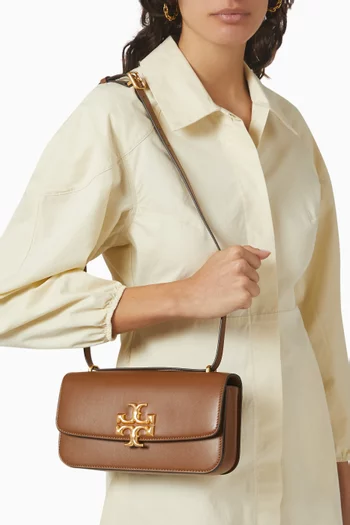 Small Eleanor Convertible Shoulder Bag in Smooth Leather