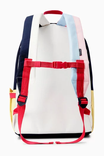 Micro Pony Colour-block Logo Backpack in Nylon