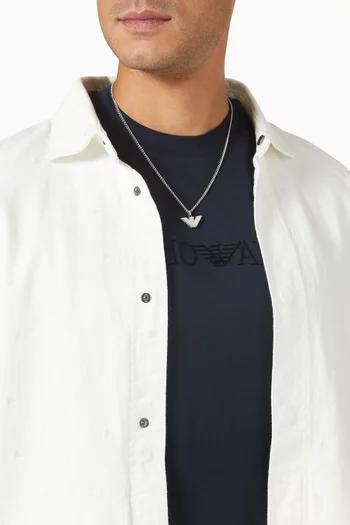 Essential Logo Necklace in Steel