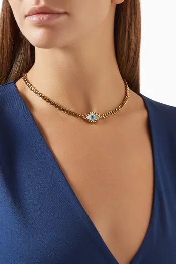 Formal Towner Mei Necklace in Gold-plated Brass