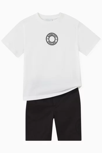 Romeo Logo Shorts in Cotton