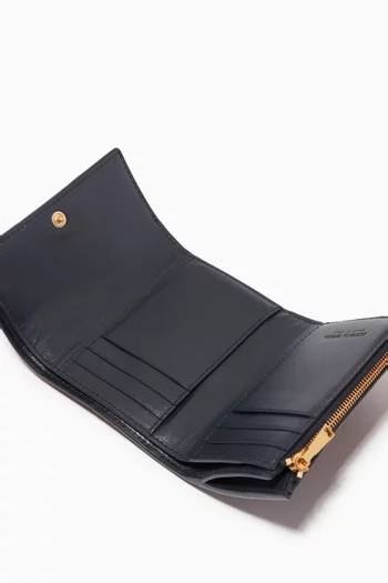 Tri-fold Wallet in Intrecciato Nappa