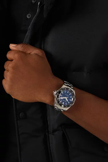 ساعة ديب أوشنر أوتوماتيكية بلون أزرق بإصدار محدود، 44.5 مم