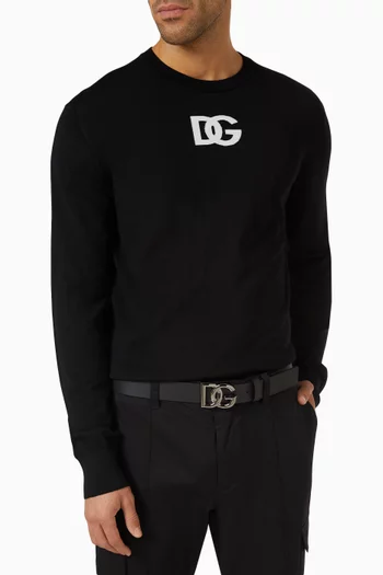 DG Logo Belt in Leather