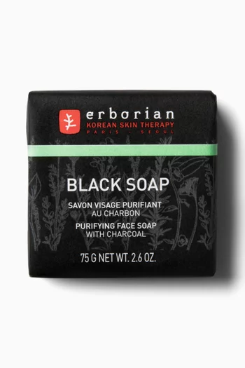 Black Purifying Face Soap Bar, 75g