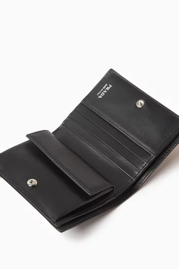 Small Bi-fold Wallet in Brushed Leather