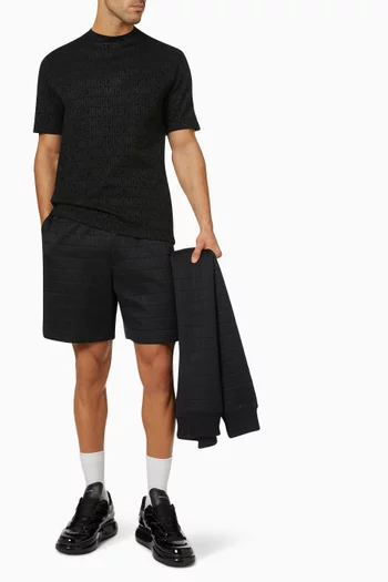 All-over Logo Shorts in Fleece