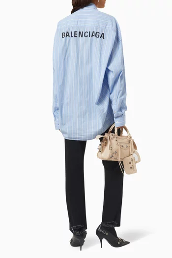 Cocoon Shirt in Striped Cotton