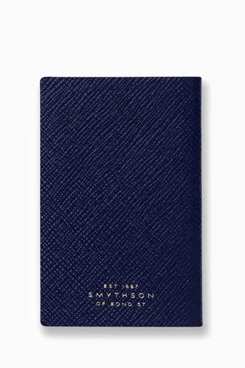 Smythson Panama Notebook Golf Notes Forest Green at