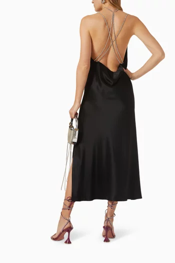 Buffy Crystal-embellished Midi Dress