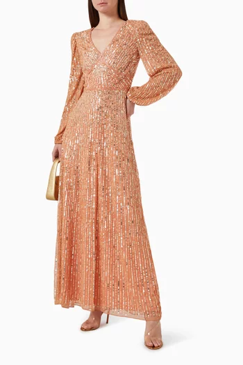 Sequin-embellished Gown