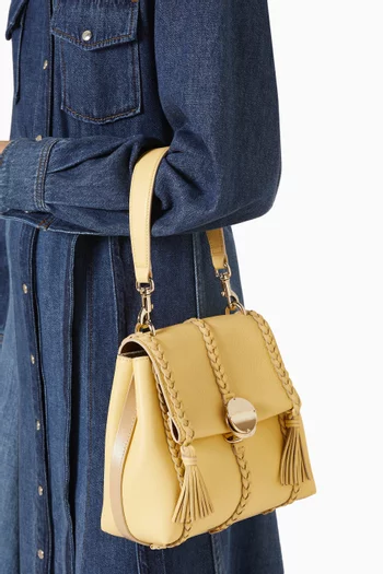 Small Penelope Soft Shoulder Bag in Grained Calfskin