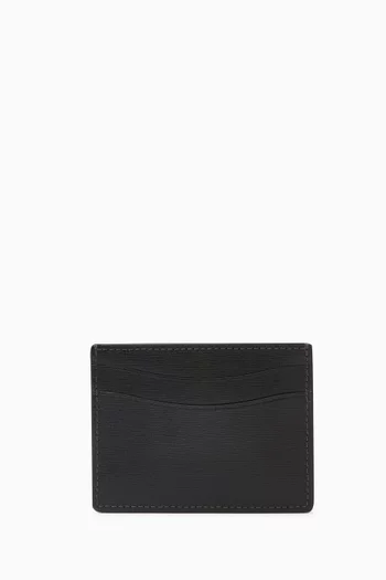 Morgan Bow Embellished Card Holder in Leather