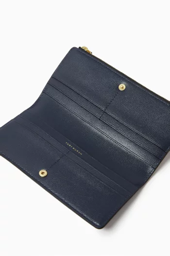 Robinson Zip Slim Wallet in Pebbled leather