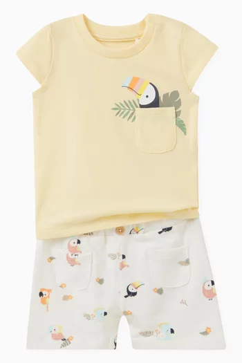 Graphic-print Baby T-shirt in Cotton
