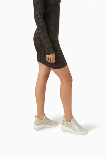 Willis Wedge Sneakers in Stretch-knit