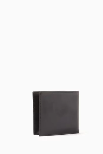 Logo Bi-fold Wallet in Smooth Nappa Leather