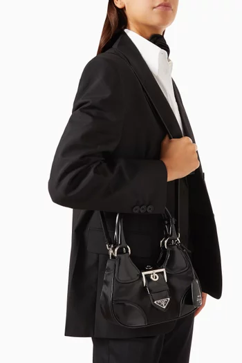 Prada Re-Edition 2002 Moon Bag in Re-Nylon & Leather