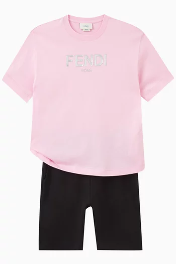 Logo Shorts in Cotton