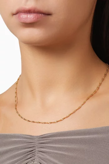Nonna Chain Necklace in 18kt Gold-plated Brass