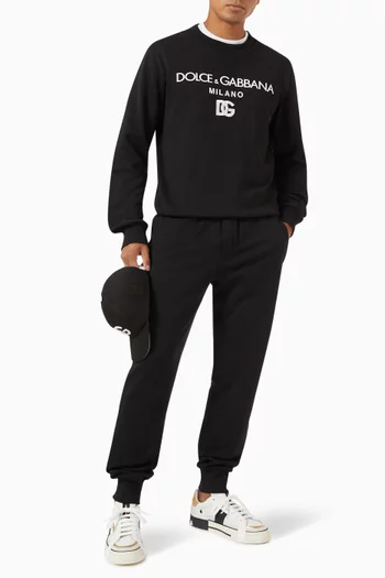 Logo-embroidered Essentials Sweatpants in Cotton-jersey