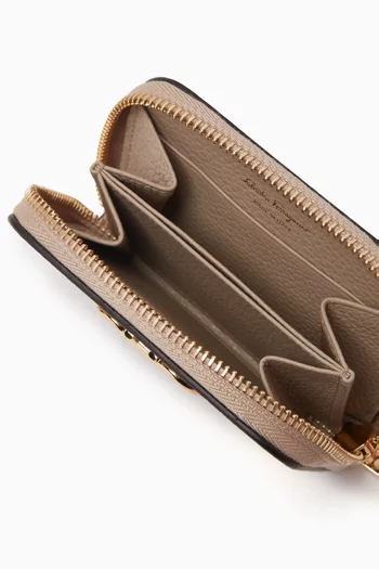 Gancino Soft Credit Card Case in Pebbled Leather