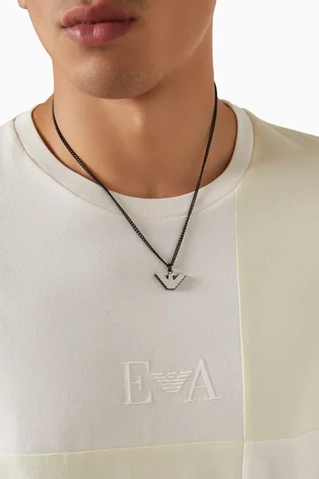 EA Eagle Essential Necklace in Stainless Steel