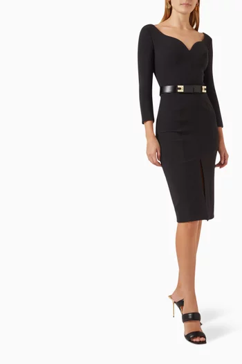 Sheath Dress in Double Stretch-crepe
