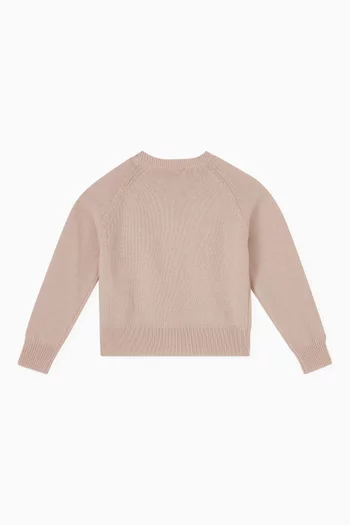 Cardigan in Wool & Lurex-blend Knit