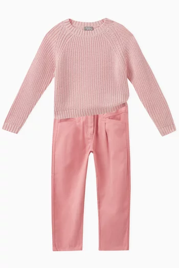 Knitted Sweatshirt in Cotton