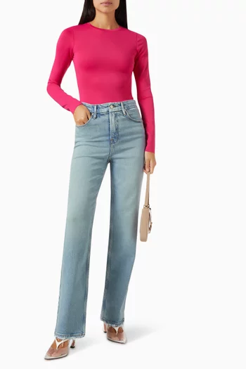 Crewneck Bodysuit in Scuba